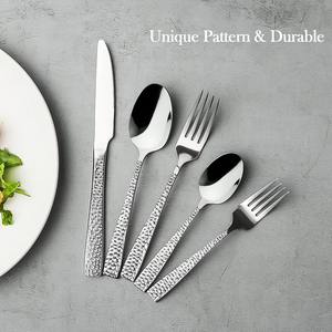 Ensemble de cuillères martelées élégantes, idéal pour les réunions de famille, les événements spéciaux, les dîners à la maison, les hôtels, les restaurants et les célébrations, en provenance d'Inde. - Product Image 2