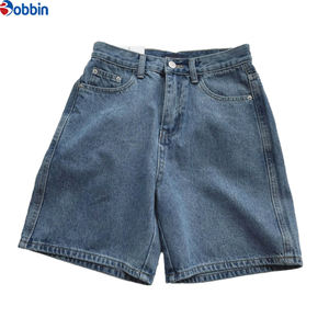 Shorts en jean pour femmes, tendance, rétro, décontractés, doux et respirants, BOBBIN INDUSTRIES, shorts en jean pour femmes, taille haute, été - Product Image 1