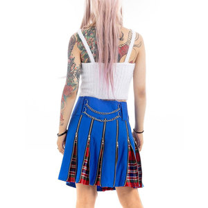 Top Selling Punk-Inspired Women's Hybrid Traditional Scottish Kilt with <b>Chain</b> and Zipper Details Custom OEM ODM - Product Image 2