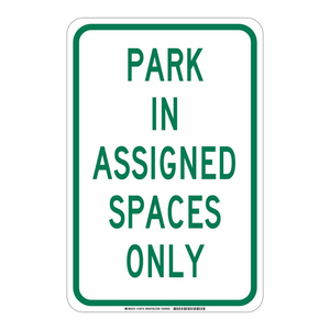 Señalización de Espacio Asignado Brady Park para Áreas de Estacionamiento Interiores y Exteriores - Product Image 1