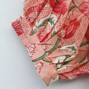 Belle robe d'été en coton à fleurs imprimées à la main pour femmes, vêtements décontractés, manches 3/4, séchage rapide - Product Image 4