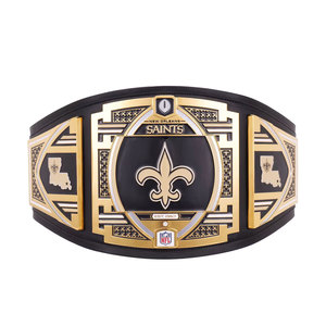 Ceinture de championnat sportive personnalisée en alliage de zinc plaqué or, ceinture de récompense pour les fans de football, ceinture de trophée en cuir véritable, vente en gros - Product Image 1