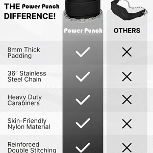 Ceinture de musculation en néoprène EVA avec chaîne pour haltérophilie, tractions, powerlifting, musculation, entraînements, améliore la force et les gains musculaires - Product Image 5