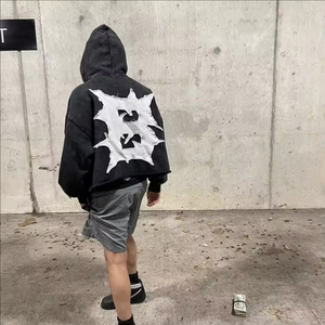 Ensemble de survêtements pour hommes prêts à porter, design personnalisé, ensemble sweat à capuche, survêtement patchwork, sweats imprimés, ensemble deux pièces pour hommes - Product Image 2