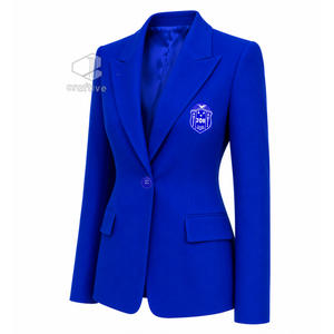Zeta Phi Beta <b>Women's</b> Single Breasted Blazer Embroidered Notch Lapel Tailored Office Business Suit <b>Jacket</b> Formal Workwear - Product Image 2