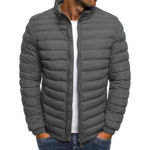 Chaqueta Acolchada 100% Nailon con Cuello Alto, Diseño de Parches, Impermeable, Gruesa, Unisex para Invierno - Product Image 3