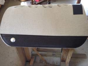 Almohadillas de fieltro de lana de Nueva Zelanda personalizadas, las más vendidas, de alta calidad y duraderas para equitación y deportes, al por mayor. - Product Image 6