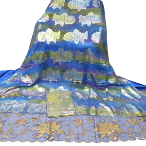 Nuevo Vestido Dirac Morado Somalí para Niñas, 50% Algodón, 50% Poliéster, Tejido Liso, Jacquard Elegante para Bodas, Bordado Floral - Product Image 4