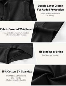 Braguitas Modernas para Mujer, Estilo Hipster, Transpirables, Tejido Suave, Elástico, Cobertura Total, Uso Diario, Sensación Suave - Product Image 4