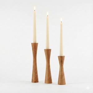 Support à bougie artisanal de luxe, design haut de gamme, best-seller - support à bougie en bois - décoration - Product Image 1