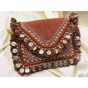 Vintage Banjara Clutch Bag Purse Boho Ethnic Tribal Gypsy Embroidered Handmade <b>Handbag</b> Traditional Festival Fashion Shoulder - Product Image 4