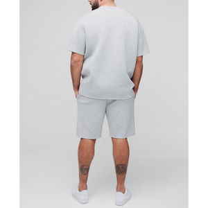 Ensemble T-shirt et short personnalisé tendance avec logo, style hip-hop urbain vintage, nouvelle collection été - Product Image 5