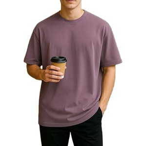 เสื้อยืดคุณภาพสูง 240 GSM ทรงหลวม ไหล่ตก ผ้าหนา หรูหรา คอโอเวอร์ คอตตอน สำหรับสตรีทแวร์ แบบโอเวอร์ไซส์ ระบายอากาศได้ดี - Product Image 4