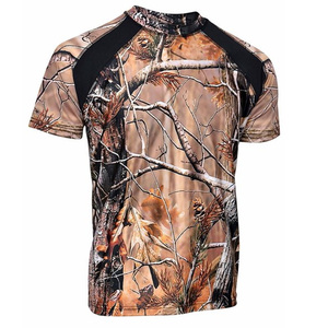 Chemise de chasse à manches courtes pour homme, camouflage, respirante, en polyester, vêtements d'extérieur, style automne - Product Image 2