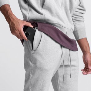 Pantalones Deportivos Clush Industries, Nueva Llegada, Algodón French Terry, Transpirables, con Cordón Ajustable, Corte Medio, Estilo Urbano, para Entrenamiento, Corte Ajustado - Product Image 3