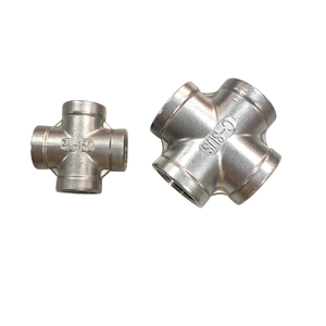 Raccords de tuyauterie industriels en acier inoxydable de 3 pouces à haute spécification, croisillons à 4 voies, usinage lisse, personnalisables OEM/ODM, marque Chico - Product Image 1