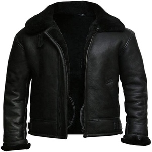 New Arrival <b>Men's</b> High Quality Fashion <b>Fur</b> Leather <b>Jacket</b> for <b>Men</b> 2024 Winter Wear Genuine Leather <b>Jacket</b> - Product Image 3