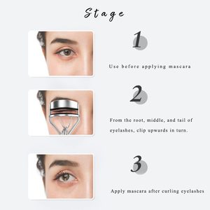Premium Makeup Eyelash Curler with Precision Curved Design Soft Silicone <b>Pad</b> Comfortable Handle for Safe Gentle Curling Natural - Product Image 2