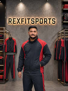 REXFIT SPORTS 2026 Ensemble court personnalisé en nylon pour homme, vêtements de sport légers, survêtement deux pièces, veste et short, streetwear - Product Image 3