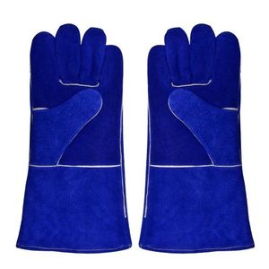 Guantes de Soldadura Tig/Mig de Cuero Vacuno Deportivo de Primera Calidad, Resistentes al Fuego, Ecológicos, Transpirables, Estilo Vintage, Largos hasta la Muñeca - Product Image 3