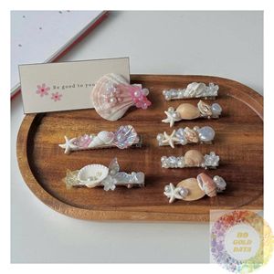 Pince à cheveux écologique en coquillage naturel, accessoire fait main en coquillage, produit durable pour coiffure côtière, vente en gros - Product Image 5
