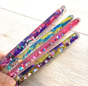 Baguette magique multicolore 32cm Jouet sensoriel Baguette à paillettes - Product Image 1