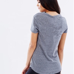 Camiseta modal de poliéster 100% para mujer, espacios en blanco ecológicos para sublimación, solución autotáctil, stock al por mayor - Product Image 3