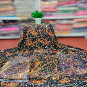 Hot Selling 100% <b>Silk</b> Beads and Floral Jacquard <b>Fabric</b> Somali Fransawi Sequence Dirac for Women's Celebrations Girls' Weddings - Product Image 2