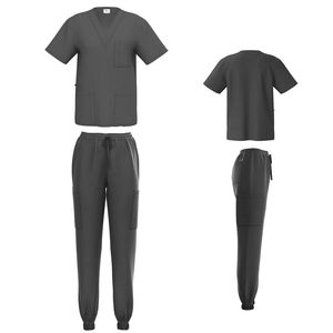 New Design Men's Three-Pocket <b>Scrubs</b> <b>Top</b> and Jogger Pants Wholesale Hospital Work Wear Nursing Uniform - Product Image 2