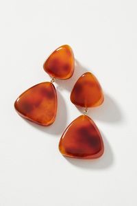 Pendientes de Resina con Forma de Candado, Diseño de Concha de Tortuga, Unisex, Modernos, de Alta Calidad, Bañados en Rodio, Clásicos, Venta Caliente de Fábrica - Product Image 4