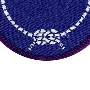 Best Selling Low MOQ Adhesive Merrow Border Fabric Chenille Embroidery Patch Latest <b>Design</b> Solid Color Embroidery Patch - Product Image 2