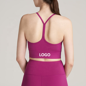 ARTIZ Soutien-gorge de sport sans couture personnalisé pour femme - Soutien moyen, séchage rapide, respirant, col en V, tissu Spandex/Coton pour la gym, le yoga et le fitness - Product Image 3