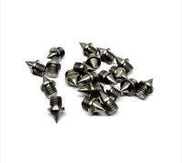 Pointes de remplacement en titane pour athlétisme, couleur grise, tailles 3-15 mm, fixation standard à vis, SC-001RT, marque ODM