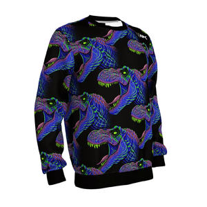 Sudadera de terciopelo personalizada de alta calidad para hombre, Jogger de cuello redondo de algodón con estampado Digital sólido, manta de invierno de felpa teñida lisa - Product Image 2