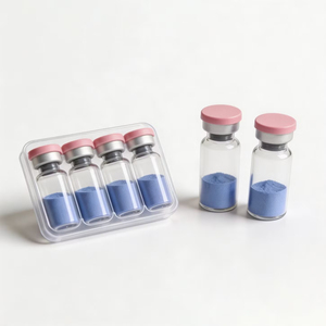 Peptide de cuivre bleu GHK-Cu de haute pureté 50 mg 100 mg, qualité cosmétique, pour soins de la peau, matières premières cosmétiques, commande en gros prise en charge - Product Image 2