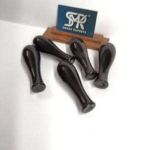 Natural Eco-Friendly Buffalo Horn Tool Handle Rounded <b>Black</b> <b>Polished</b> Handmade Durable for Hand Tools and Craft Use - Product Image 3