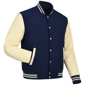 Personalized <b>Leather</b> sleeves <b>Jackets</b> <b>Men</b> Varsity <b>Jackets</b> Custom Varsity <b>Jacket</b> Manufacture - Product Image 1