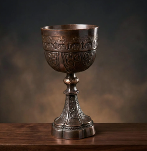 Copa de Vino de Tallo Largo, Cristalería de Alta Gama para Bar, Restaurante y Hogar, Copa Recubierta de Cobre y Latón a Precio de Mayoreo - Product Image 3