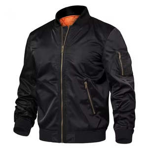 Blouson Bomber en Satin Brodé Personnalisé pour Hommes - Imperméable, Respirant, Séchage Rapide, Écologique avec Personnalisation - Product Image 1