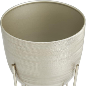 Maceta Metálica para Interiores y Exteriores, Maceta Pequeña con Soporte Extraíble, Juego de 2 Macetas - Product Image 6