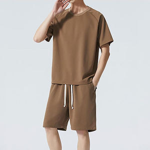 Ensemble décontracté moderne pour homme, respirant, deux pièces, tenue streetwear, 100% coton, prêt pour l'été, chemise et short - Product Image 6