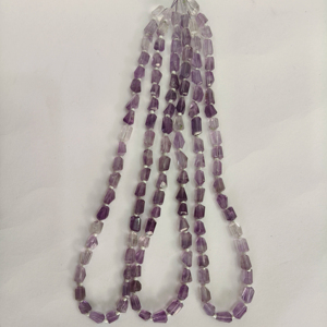 Perles de pierres précieuses d'améthyste naturelle facettées – Perles de pierres précieuses de haute qualité pour la fabrication de bijoux, bracelets et colliers - Product Image 1