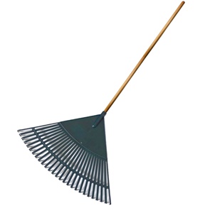Rastrillo de Jardinería Tipo KD con Mango de Madera y 27 Dientes, Hecho en Taiwán - Product Image 1