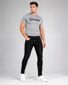 FLY HUMBLE SPORTSWEAR Jeans d'été pour hommes 100% Coton Biologique, coupe formelle, taille mi-haute, coupe droite, grandes tailles, mode garçons - Product Image 3