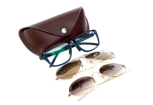 Luxury <b>Slim</b> Genuine Leather Glasses Cover Handmade Cowhide Pouch Soft Vintage Travel Spectacles Case Holder LGC-0070 - Product Image 2