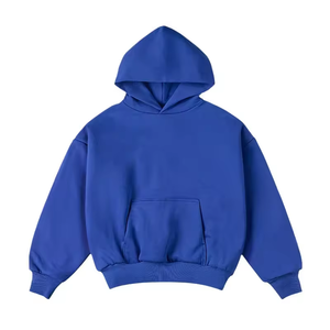 เสื้อฮู้ดดี้ผ้าฟลีซเนื้อหนาพิเศษ 430-1000 GSM สองชั้น ผลิตจากโพลีเอสเตอร์/คอตตอน ย้อมสีพื้น มีกระเป๋า แห้งเร็ว ระบายอากาศได้ดี เหมาะสำหรับฤดูหนาว - Product Image 1
