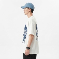 T-shirt surdimensionné personnalisé style streetwear 100% coton, impression graphique DTF DTG, tee-shirt tendance, fabricant en gros