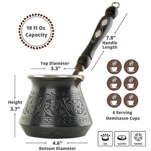 Cafetière turque pour la décoration de table à la maison, au restaurant ou à l'hôtel, vente en gros disponible, cafetière en métal antique - Product Image 3