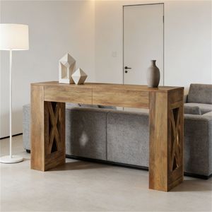 Consolle con Spazio di Archiviazione per Utilizzo come Tavolino da Divano o Tavolo d'Ingresso - Product Image 3