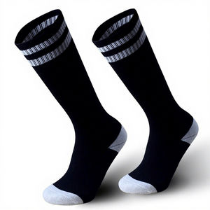 Chaussettes de football unisexes professionnelles antidérapantes respirantes absorbant la transpiration Chaussettes hautes jusqu'au genou - Product Image 2